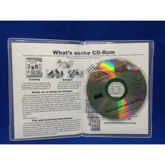 Anita Goodesign Kaleidoscope Quilts Mini Collection 18 Designs - Picture 3 of 7